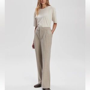 Varley Aberdeen Straight Leg Pant 29" Taupe Marl Size Medium